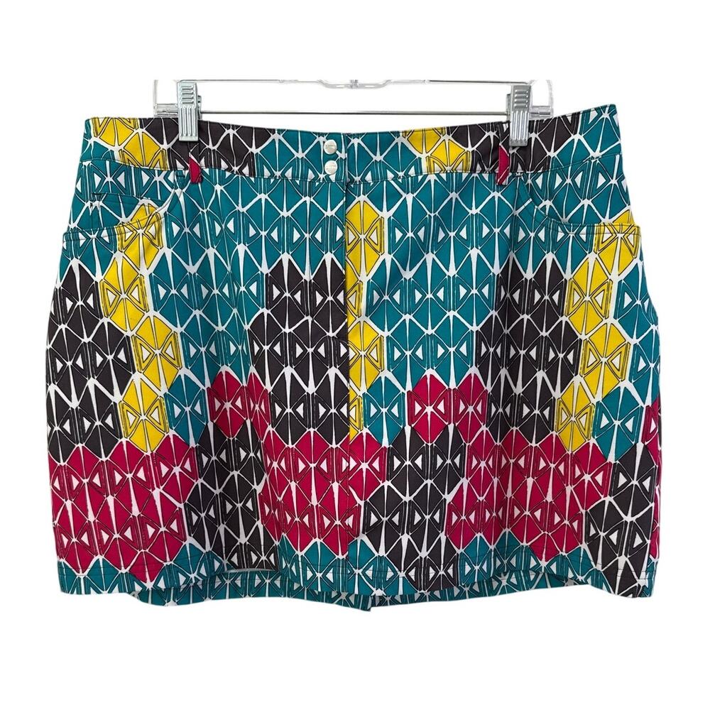 Slazenger Golf Tennis‎ Pickleball Skort Sz 14 Printed Athleisure Gorpcore Active